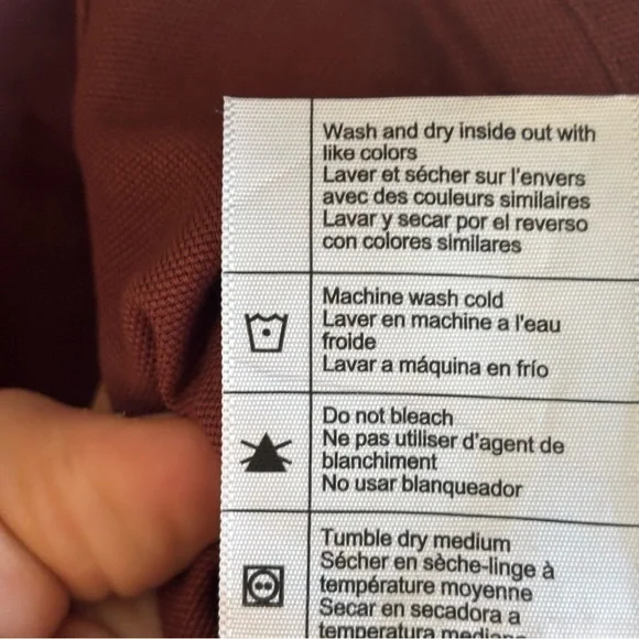 Carhartt NWT Women’s XS Rugged Flex Loose Fit Canvas Bib Overalls Maroon *NOTE - Picture 12 of 13